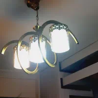 لوستر فنری مدرن بارنگ ثابت|لوستر و چراغ آویز|مشهد, عبادی|دیوار