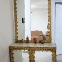 آینه و کنسول برنز|بوفه، ویترین، کنسول|هشتگرد, شهرک بوستان|دیوار