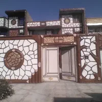 نمای سیمانی طرح سنگ وچوب