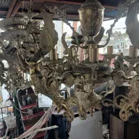 خریدفروش لوستر اینه شمدون برنج مس