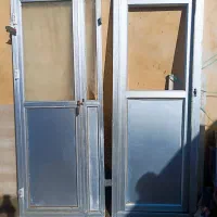 دو عدد درب سرویس حمام توالت آلومینیوم در حد نو