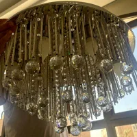 لوسترکریستالی درحدنو ریموتکنترل دار با چندرنگ نور|لوستر و چراغ آویز|تهران, قیطریه|دیوار