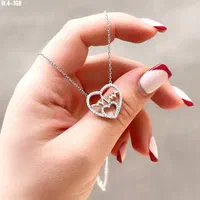 تک مدال زنجیر نقره I love you نوشته صد زبان دنیا|بدلیجات|تبریز, |دیوار