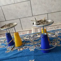 دو عدد لوستر زیبا|لوستر و چراغ آویز|بجنورد, |دیوار