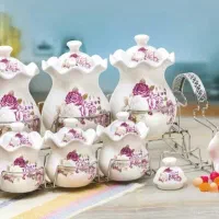 پاسماوری سرامیکی گلدار