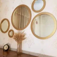 آینه گرد ۵ تکه قابMDF در ۳ رنگ|آینه|اسلامشهر, شهرک امام حسین (میان آباد)|دیوار