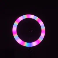 رینگ لایت rgb مدل mj36 دارای نور گرم و سرد و rgb|دوربین عکاسی و فیلم‌برداری|رشت, باهنر|دیوار