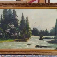 نقاشی رنگ روغن انتیک|تابلو، نقاشی، عکس|کرج, شهرک امام رضا (ع)|دیوار