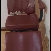 صندلی آرایشگری جک دار وآینه کنسول فرفورژه