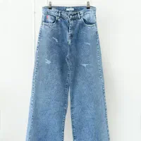 وسط کار  خیاطی شلوار لی