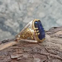 انگشتر نقره اسپرت یاقوت کبود عقاب|جواهرات|تهران, نبی اکرم|دیوار