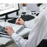 منشی آقا مسلط به هلو حسابداری جهت کارگاه تولیدی