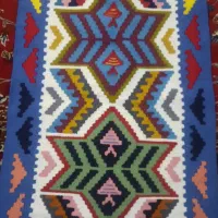 گلیم پشمی واکرولیک|گلیم، جاجیم، گبه|قدس, شهر‌قدس|دیوار