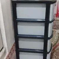 باسلام یک عددفایل چهار کشویی طوسی مشکی نو