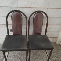 صندلی فلزی دوعدد