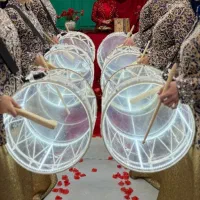 نوازنده طبل نورانی و ساز دهل خانم و آقا