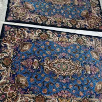 قالیچه طرح سالاری سورمه ای چله ابریشم ۵۵رج|فرش|کرج, اسدآباد|دیوار