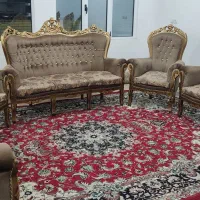 مبلمان ۹ نفره|مبلمان خانگی و میز عسلی|لنجان, |دیوار