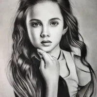 طراحی سیاه قلم|تابلو، نقاشی، عکس|خمین, |دیوار