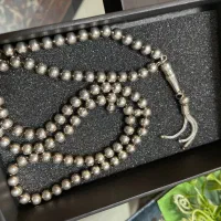 تسبیح ۱۰۱ دانه نقره نو|جواهرات|زنجان, |دیوار