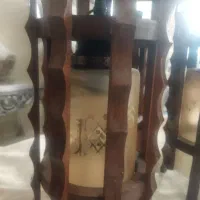 دوجفت لوستر آبشاری چوب