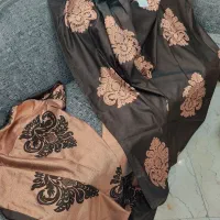 پرده حریر ترک ساتن دکوری شاین