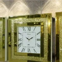 ساعت دیواری آینه دکور هدیه اکسسوری آرایشی خانه