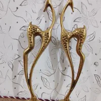 دو عدد آهو برنز