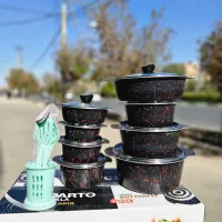 سرویس قابلمه و تابه 16پارچه ملورین ضخیم پروانه ای|ظروف پختوپز|قم, علی آباد سعدگان|دیوار