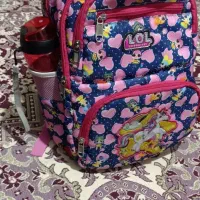 کوله مدرسه دخترانه و کیف دستی زنانه