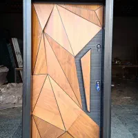 درب ضدسرقت 3بعدی کرکره برقی، نرده شیشه ای کد R022