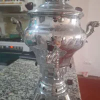 سماور گازی روژان 6 لیتری تراش زرشکی برای جهیزیه|سماور، چای‌ساز، قهوه‌ساز|مشهد, شهرک رازی (شهرک غرب)|دیوار