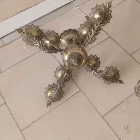 وسایل برنجی  لوستر. شمعدان. میز اتو.میز برش|لوستر و چراغ آویز|مشهد, طلاب|دیوار