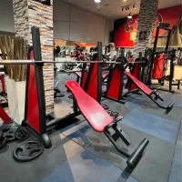 میز پرس بالاسینه با هالتر دستگاه بدنسازی