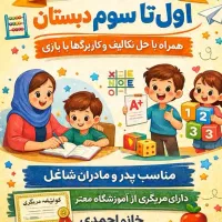 تدریس خصوصی درس های اول تا سوم دبستان