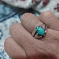 انگشتر نقره ۹۲۵ فیروزه|کلکسیون اشیاء عتیقه|تهران, شهرک ولیعصر جنوبی|دیوار