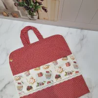 سرویس آشپزخونه با پارچه کتان نخ|سفره، حوله، دستمال آشپزخانه|بندرعباس, |دیوار