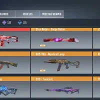 اکانت با ۶ بتل پس