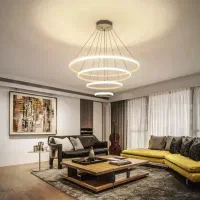 لوستر واباژور و دیوار کوب مدرن ریموتی