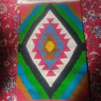 گلیم دستبافت پادری دیوار کوب رومیزی پشمی
