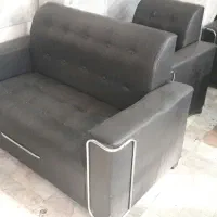 نیم ست چرم مبلمان اداری برای دفترکار در حد نو|مبلمان اداری|کاشان, معلم|دیوار