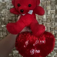 عروسک خرس و قلب لاو