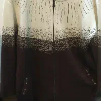 پالتو زنانه نگین دار ورساچه شیک و بافت مانتویی|لباس|قم, چهار امامزاده|دیوار