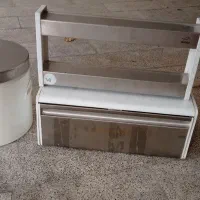 جانونی،جا ادویه،سطل قند همگی استیل