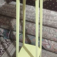 چهارپایه چوبی، استند گلدان و عکس