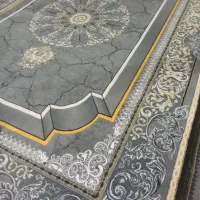 ۴تخته فرش ۱۲متری تمام نخ  رنگ نقره ای دودی|فرش|خرم‌آباد, |دیوار