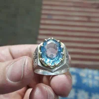 انگشتر نقره توپاز