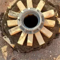 چاه کنی وا تخریب کاری کانال برای لوله درسراسرصفهان