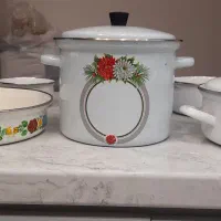 قابلمه چدنی لعابی ۲۲ترک و ماهی تابه ۲۶