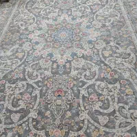 فرش گل برجسته طوسی نقره‌ای|فرش|قم, زنبیل آباد|دیوار